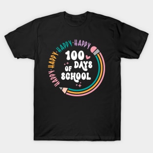 Happy 100 Days Of School Teachers 2023 Boys And Girls T-Shirt